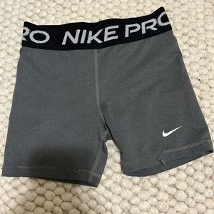 Grey Nike Pros size child large